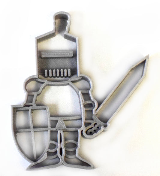 Knight in Shining Armor with Sword and Shield Cookie Cutter Made in USA PR776