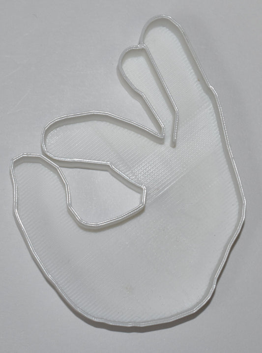 OK Okay Hand Meme Game Gesture Cookie Cutter Made in USA PR654