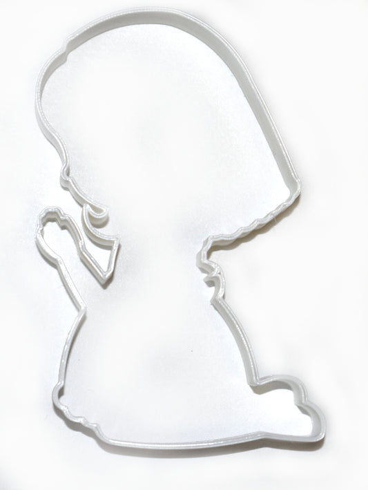 First Communion Girl Holy Eucharist Kneeling Praying Cookie Cutter USA PR677