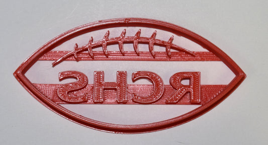 Rensselaer Central RCHS Football Sports Cookie Cutter Made in USA PR692