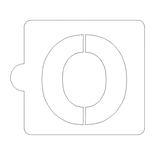 O Letter Alphabet Stencil for Cookies or Cakes USA Made LS107O