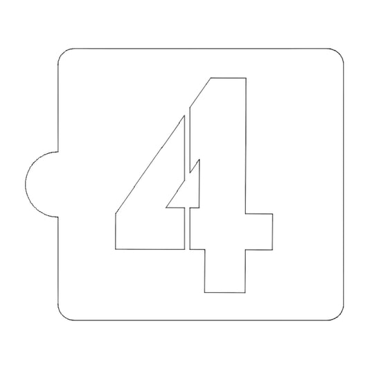 4 Number Counting Stencil for Cookies or Cakes USA Made LS108-4