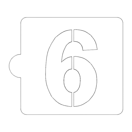 6 or 9 Number Counting Stencil for Cookies or Cakes USA Made LS108-6