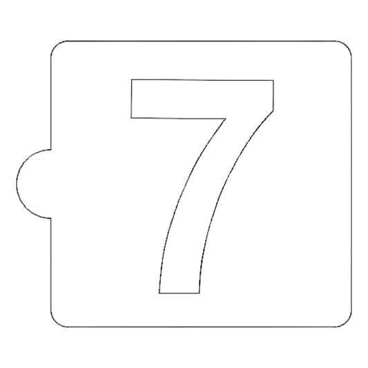 7 Number Counting Stencil for Cookies or Cakes USA Made LS108-7