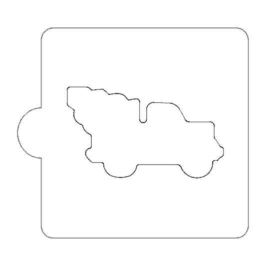 Christmas Tree Truck Stencil for Cookies or Cakes USA Made LS2033