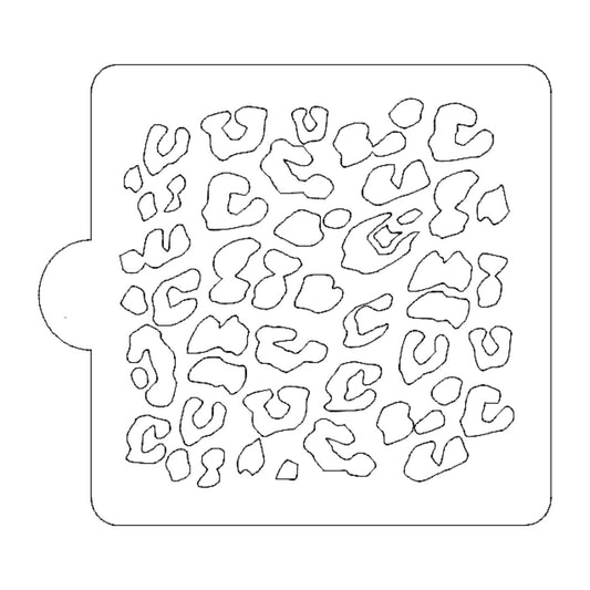 Cheetah Leopard Pattern Stencil for Cookies or Cakes USA Made LS9000