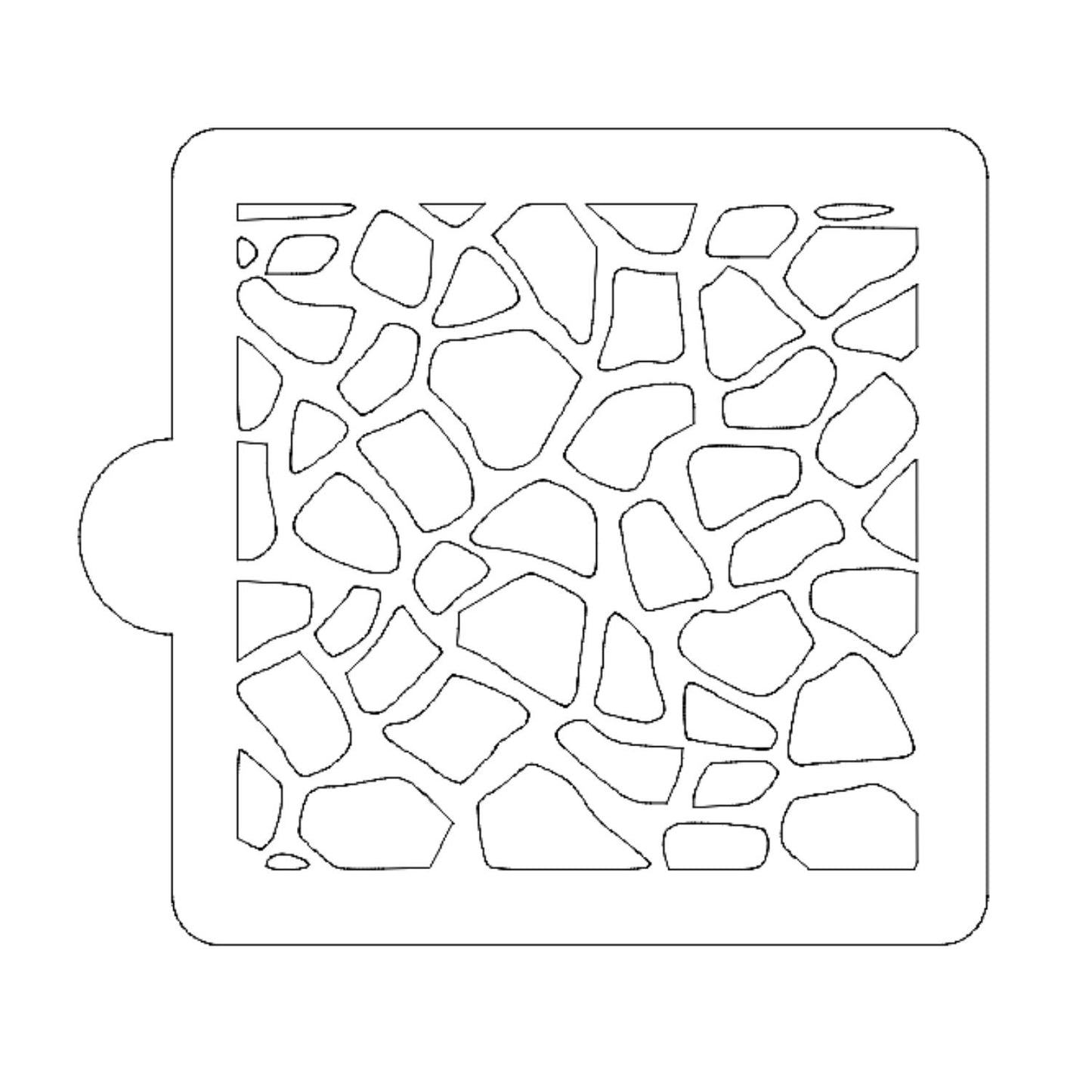 Giraffe Print Pattern Stencil for Cookies or Cakes USA Made LS9002