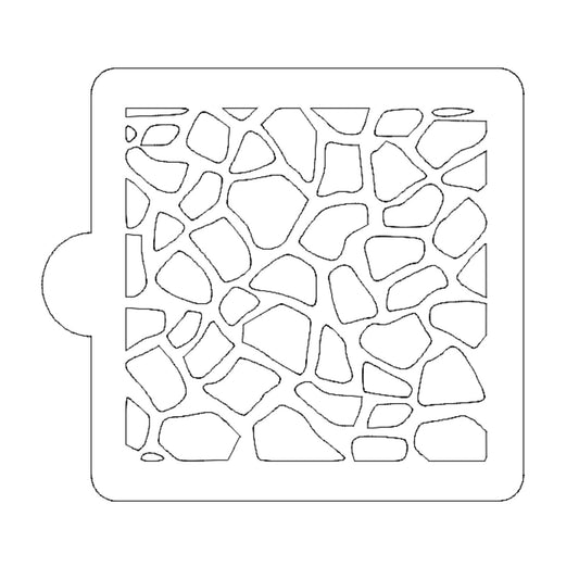 Giraffe Print Pattern Stencil for Cookies or Cakes USA Made LS9002