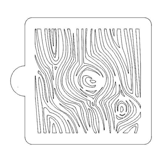 Wood Grain Pattern Stencil for Cookies or Cakes USA Made LS9004