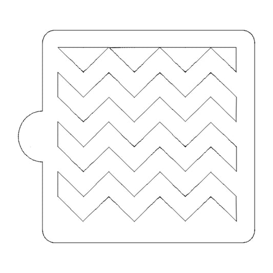 Chevron Zig Zag Pattern Stencil for Cookies or Cakes USA Made LS9005