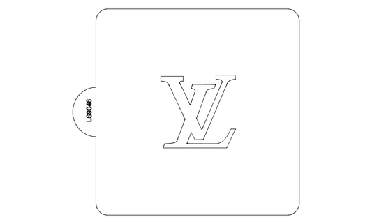 LV Symbol Design Stencil for Cookies or Cakes USA Made LS9048
