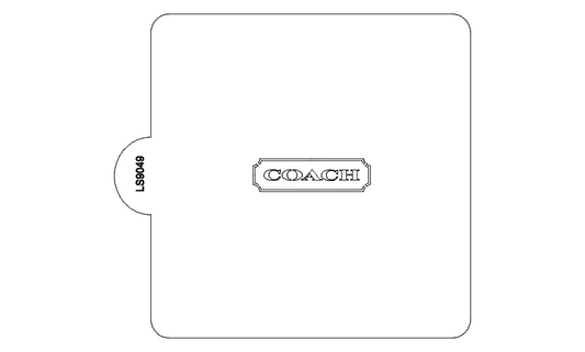 Coach Symbol Design Stencil for Cookies or Cakes USA Made LS9049