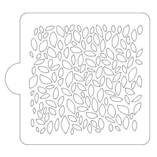 Leaf Design Pattern Stencil for Cookies or Cakes USA Made LS9055