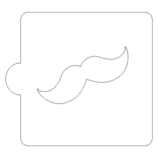 Mustache Outline Stencil for Cookies or Cakes USA Made LS93