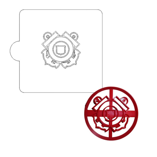 US Coast Guard Detailed Stencil And Cookie Cutter Set USA Made LSC3420