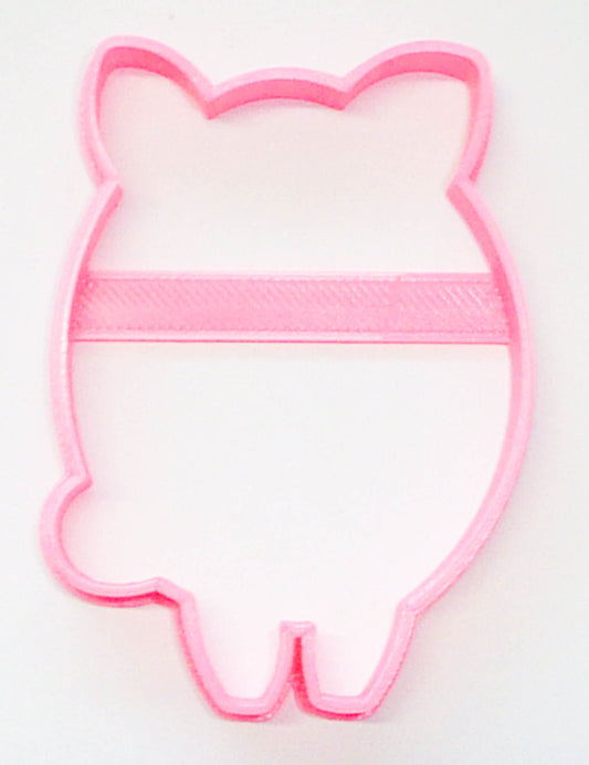Pig Outline Front Facing Piggy Farm Animal Cookie Cutter USA PR3380