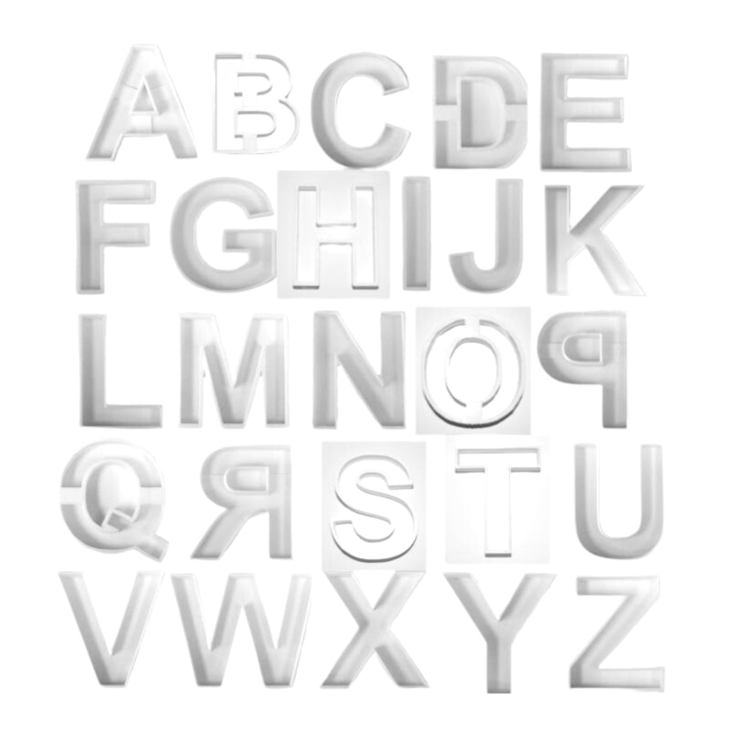 Alphabet Letters Complete Set Of 26 Cookie Cutters USA PR1012