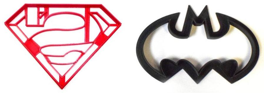 Justice League Superheroes Batman Superman Set Of 2 Cookie Cutters USA PR1018
