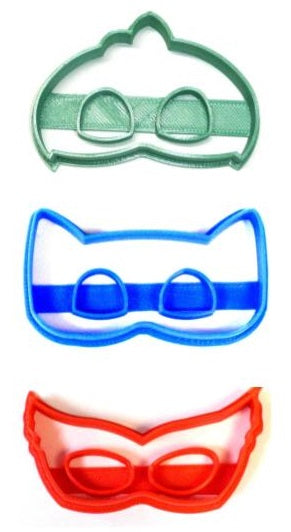 PJ Masks Kids Cartoon Superheroes Set Of 3 Cookie Cutters USA PR1052