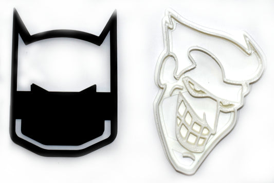 Batman Joker DC Comics Superhero Villain Set Of 2 Cookie Cutters USA PR1054