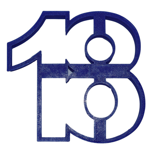 Number 18 Eighteen Birthday Anniversary Sports Cookie Cutter USA PR108-18