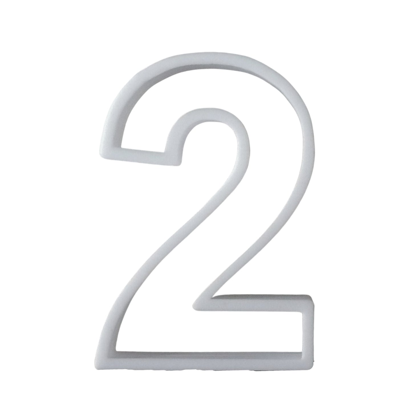 Number 2 Two Cookie Cutter Baking Tool 3D Printed USA PR108-2