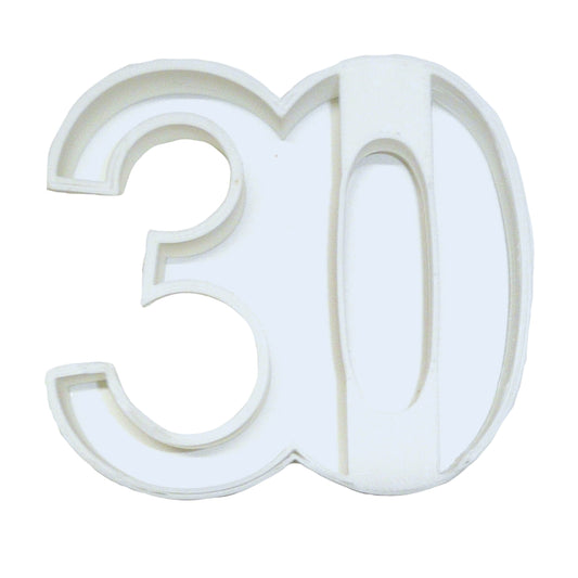 Number 30 Thirty Birthday Anniversary Sports Cookie Cutter USA PR108-30