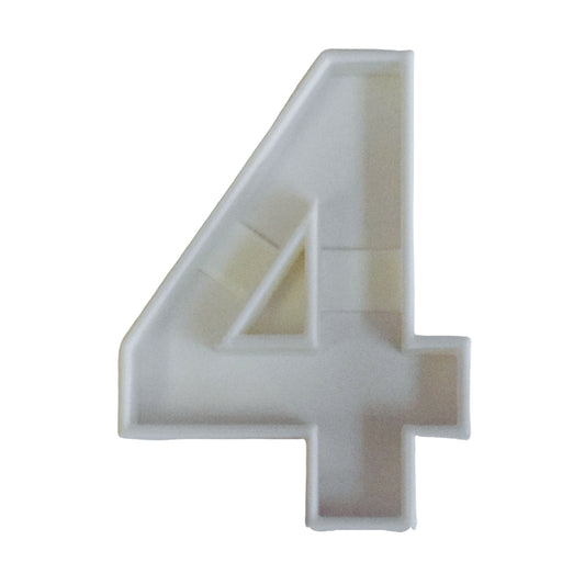 Number 4 Four Cookie Cutter Baking Tool 3D Printed USA PR108-4