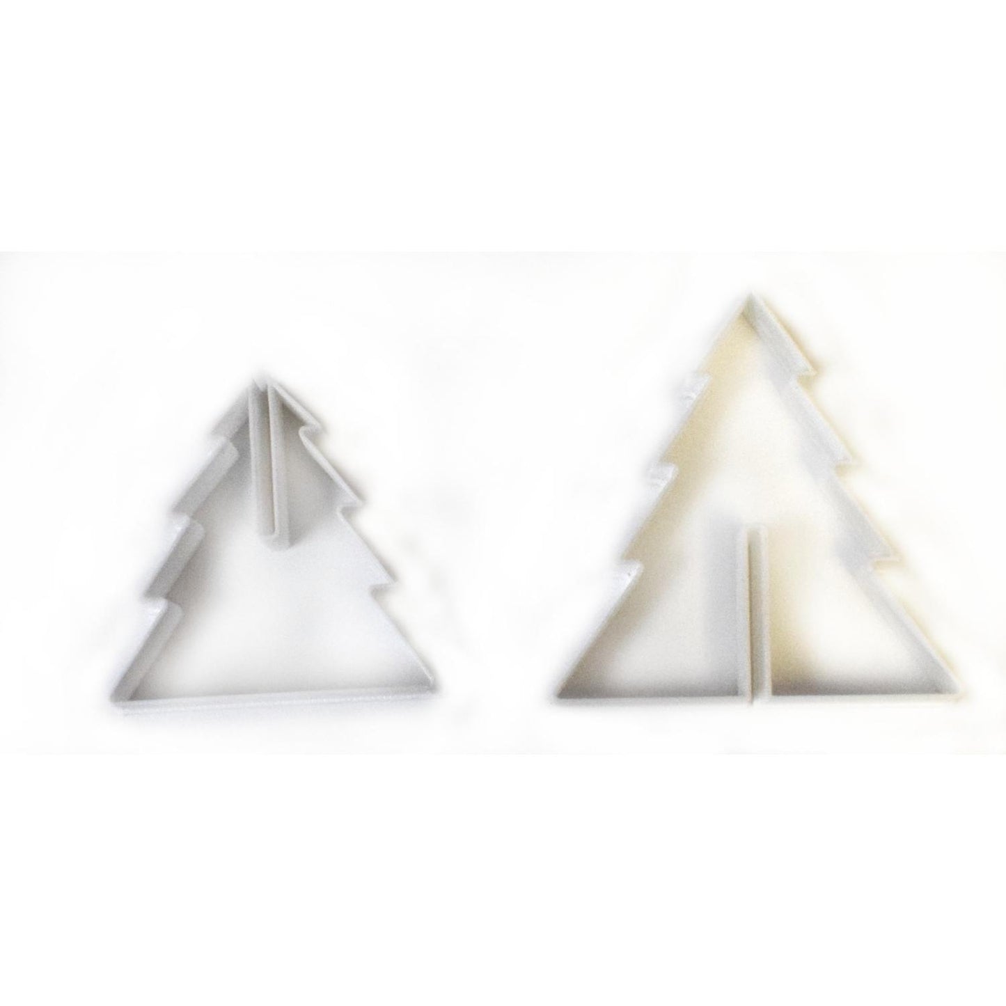 3D Christmas Tree 2 pc Cookie Cutter Made in USA PR124