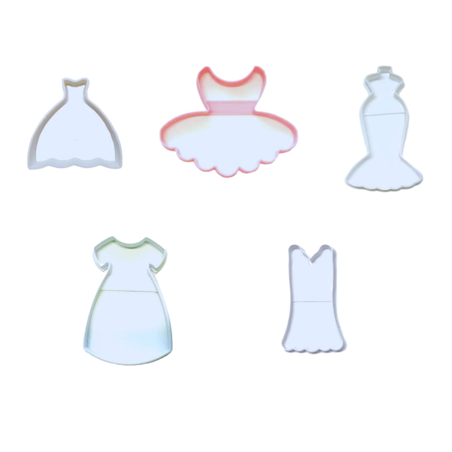 Dresses Dress Style Ball Gown Flapper Mermaid Set of 5 Cookie Cutters USA PR1446