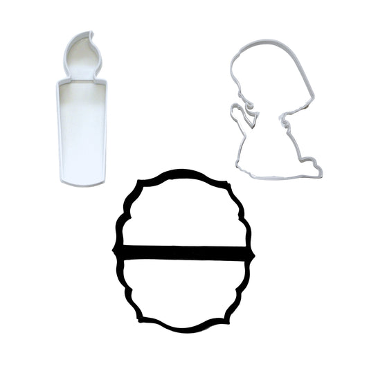 Prayer Vigil Praying Candle Faith Set of 3 Cookie Cutters USA PR1465