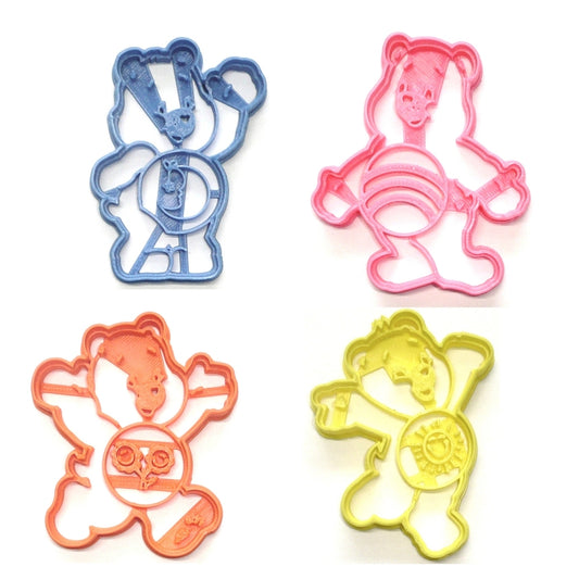 Care Bears Bedtime Cheer Friend Funshine Set Of 4 Cookie Cutters USA PR1573