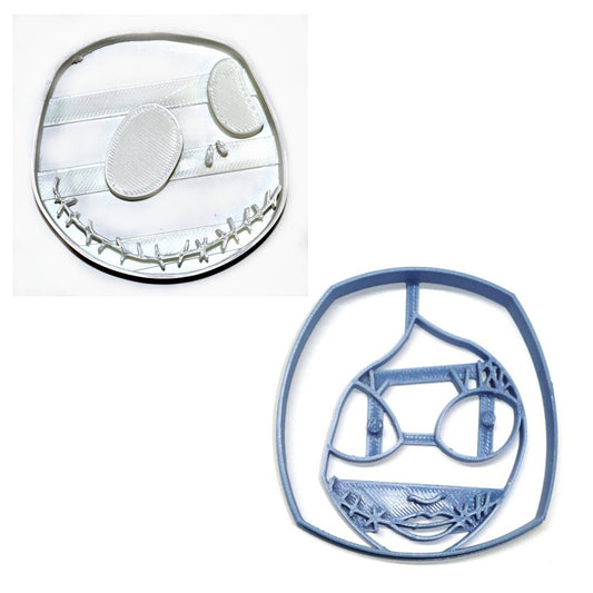Jack and Sally Nightmare Before Christmas Set Of 2 Cookie Cutters USA PR1576