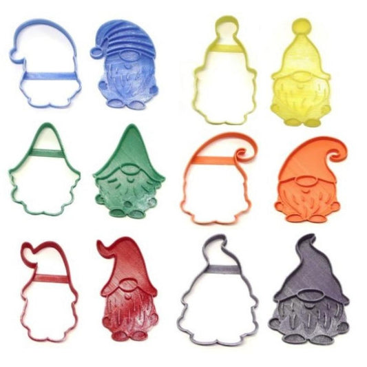 Garden Gnomes Set Of 12 Cookie Cutters And Stamps USA PR1618