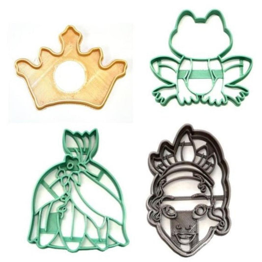 Princess And The Frog Disney Movie Set Of 4 Cookie Cutters PR1629