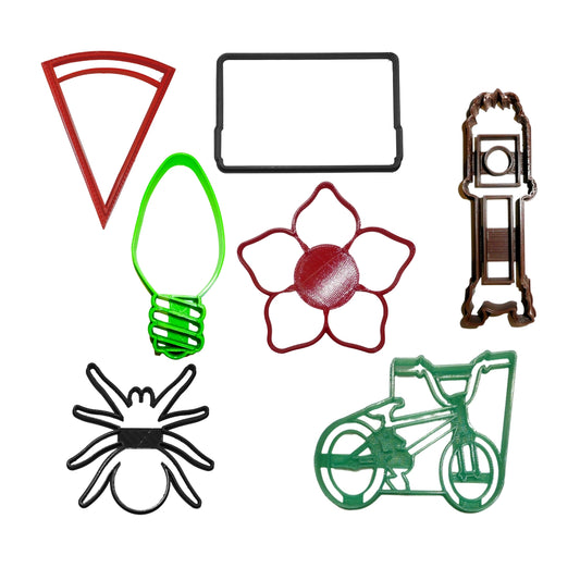 Stranger Things TV Series Themed Set Of 7 Cookie Cutters Made In USA PR1785