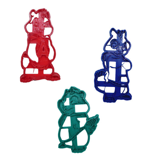 Alvin and the Chipmunks Cartoon Set of 3 Cookie Cutters Made in USA PR1947