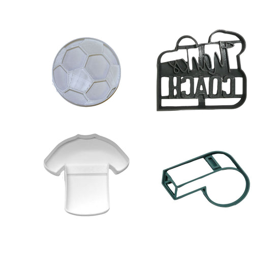 Thanks Coach Soccer Team Set Of 4 Cookie Cutters Made In USA PR1999
