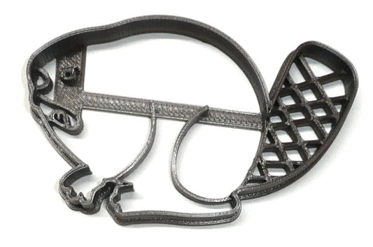 Beaver Detailed Large Rodent Animal Build Dams Cookie Cutter USA PR2135