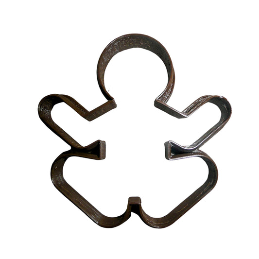 Meditating Yoga Gingerbread Man Outline Christmas Cookie Cutter USA PR2149