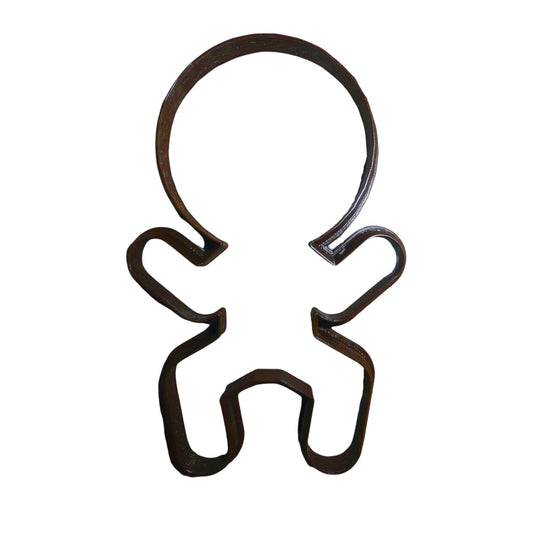 Big Inflated Head Gingerbread Man Outline Christmas Cookie Cutter USA PR2151