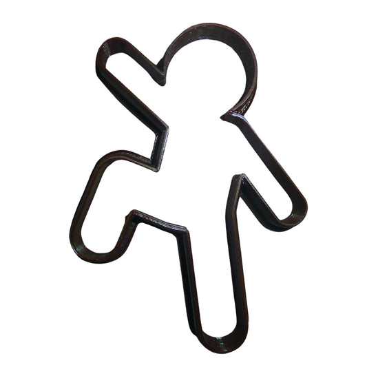 Running Moving Action Gingerbread Man Outline Christmas Cookie Cutter USA PR2153