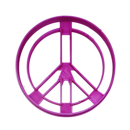Peace Sign Symbol 1960s 1970s Retro Hippie Cookie Cutter USA PR2165