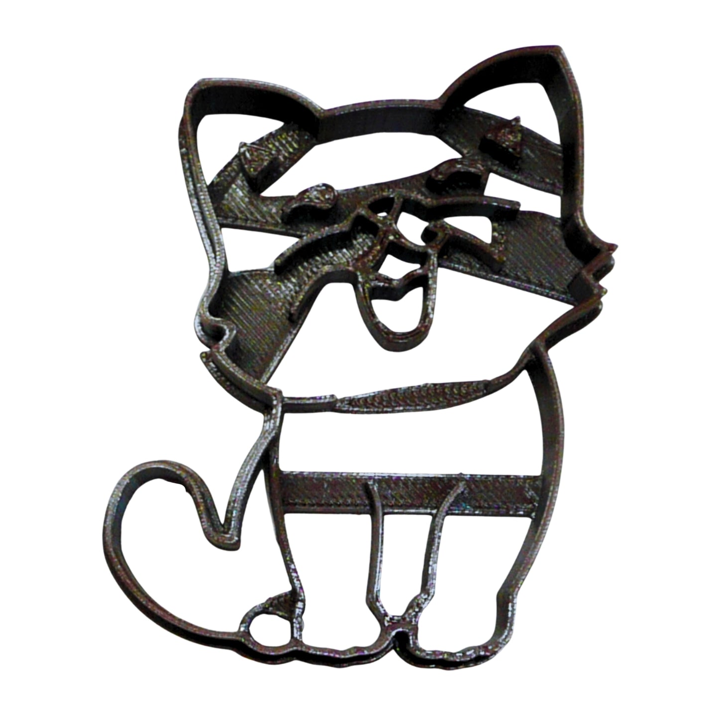 Yawning Smiling Cat Kitty Animal Cookie Cutter Made in USA PR2360