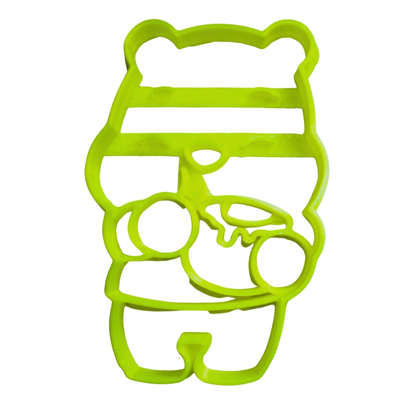 Winnie The Pooh Holding Honey Hunny Pot Teddy Bear Cookie Cutter USA PR2374
