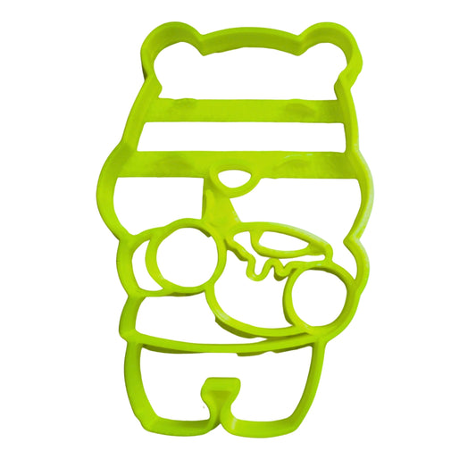 Winnie The Pooh Holding Honey Hunny Pot Teddy Bear Cookie Cutter USA PR2374