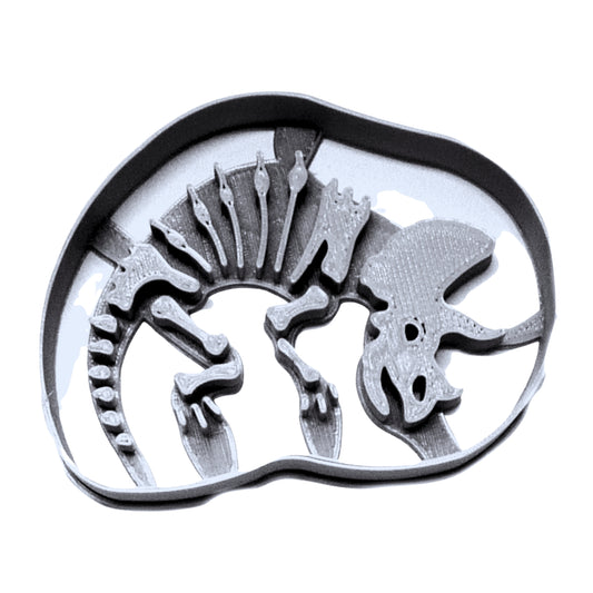Triceratops Detailed Fossil Skeleton Dinosaur Bones Cookie Cutter USA PR2397
