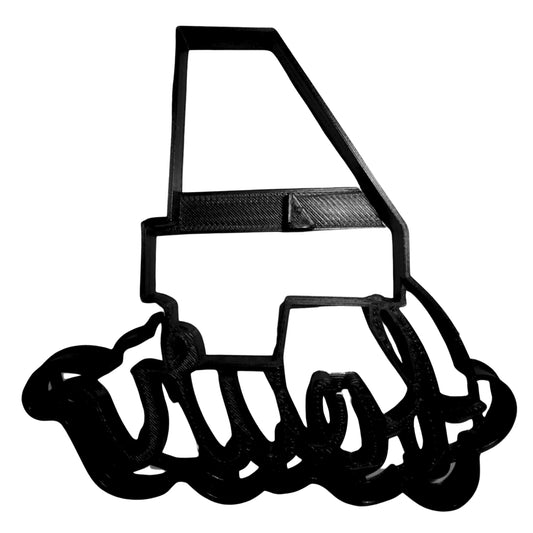 Number Four 4 With Word Birthday Anniversary Cookie Cutter USA PR2405