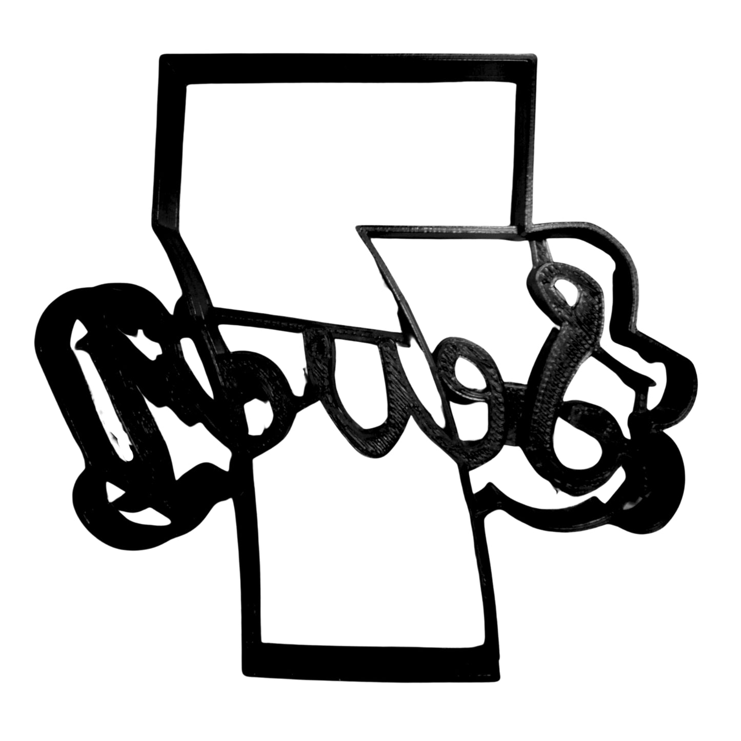 Number Seven 7 With Word Birthday Anniversary Cookie Cutter USA PR2408