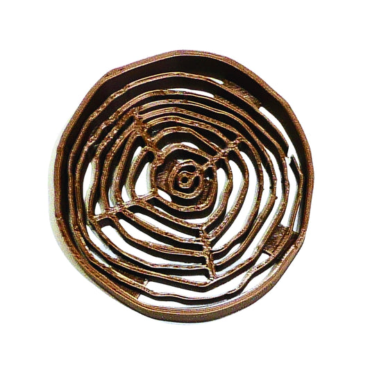 Detailed Tree Wood Grain Slice Stump Layer Outdoor Cookie Cutter USA PR2565